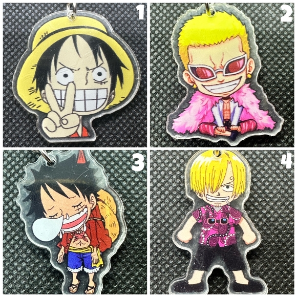 One Piece Luffy Baby KBK Acrylic Keychains - Picture 1 of 9